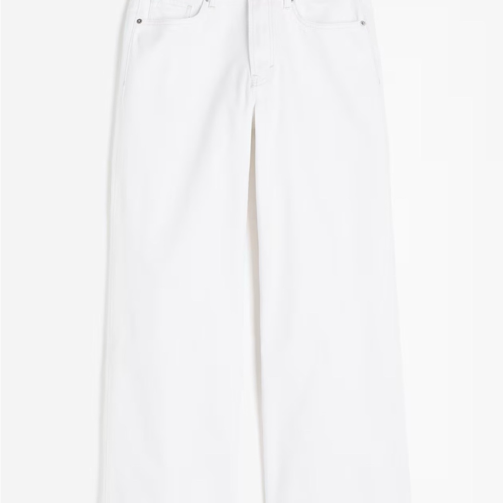 H&M Women's Curvy Fit Wide Leg Jeans